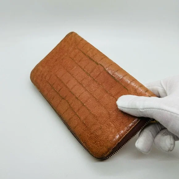 MIU MIU large Crocodile Zip around Wallet